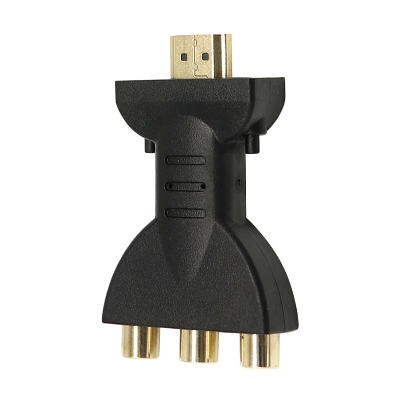 Позолоченный HDMI в 3 RGB RCA видео аудио адаптер AV компонентный преобразователь 720P 1080P цифровой сигнал для HDTV DVD аудио кабель