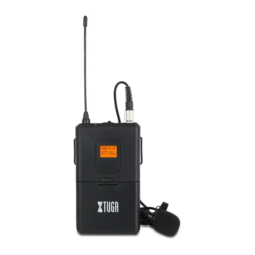 XTUGA GLXD8 портативный UHF микрофон системы с Чехол 2 Boydpack MIC BOX беспроводной для сцены церкви свадьбы