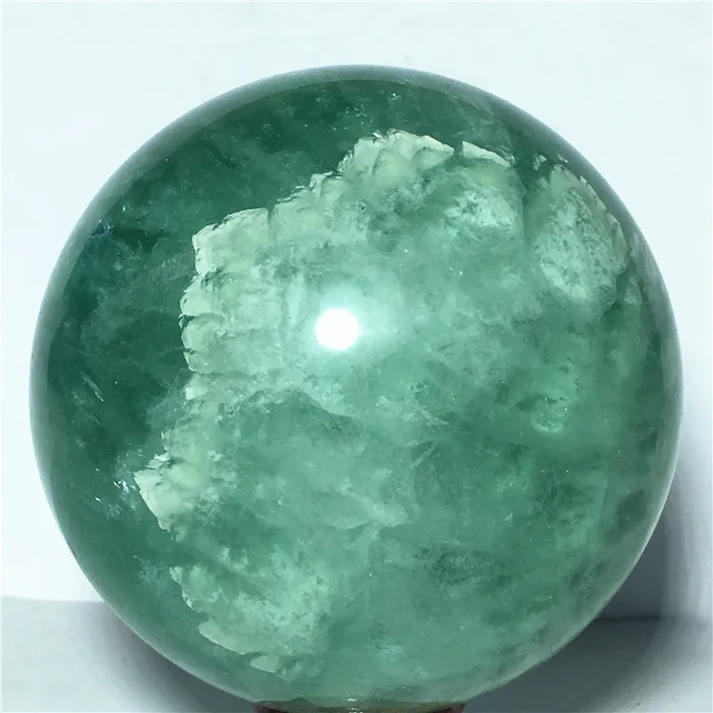 

Ball Narural green fluorite quartz Crystal Stone and craft reiki healing Decorative ball