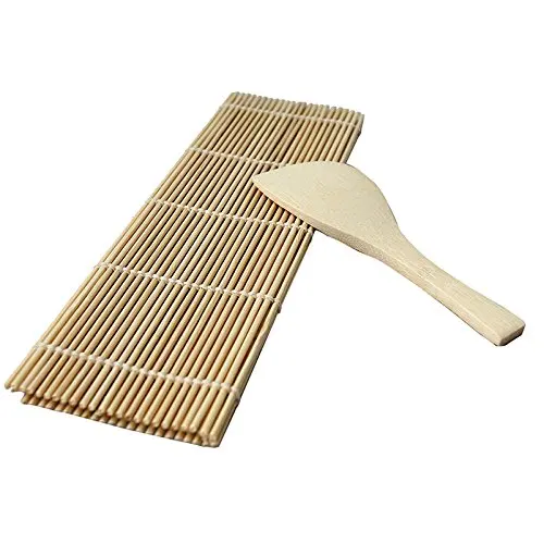Delicious sushi rolling Maker Bamboo Roll Housing Material Mat + Rice Paddling