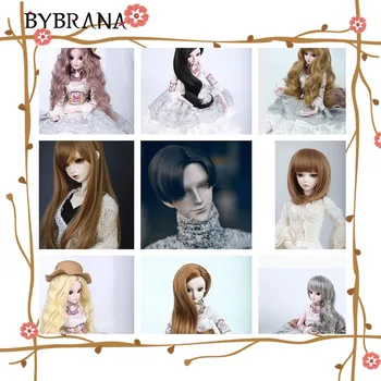 

Bybrana doll accessories 1/3 1/4 Bjd wig doll hair wig little demon y lati long straight wig bangs cute girl baby hair
