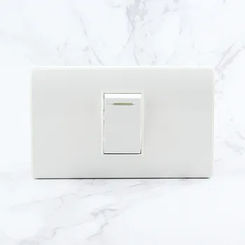 

Italian standard 118mm PC panel Wall Switch for Household Power Supply 1/2/3 Gang 1Way Switch 250V 10A