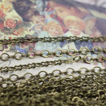 

Free shipping!!!! 50m/lot Antique Bronze Figure Eight with rolo chain findings 5x3mm