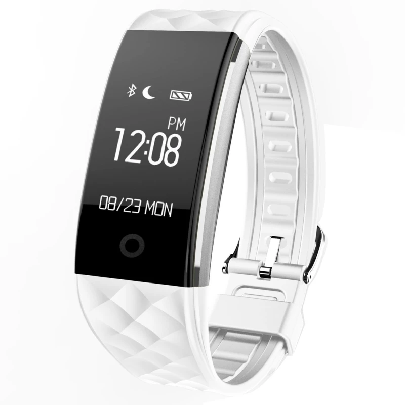 Умный Браслет сердечного ритма Мониторы 0.96 ''OLED Сенсорный экран IP67 Водонепроницаемый смарт-браслет Дистанционное управление