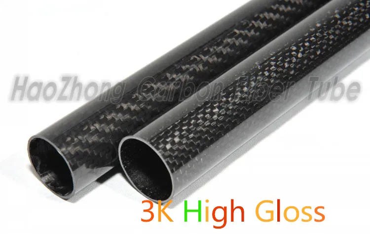 Tubo da Fibra do Carbono Braço do Quadcopter do Tubo da Asa Pces 21mm id 500mm 100% 3k - Tubulação Eixo Hexrcopter 25*21 1-10 25mm od x 11 1-10 pces 25mm od x 21mm id