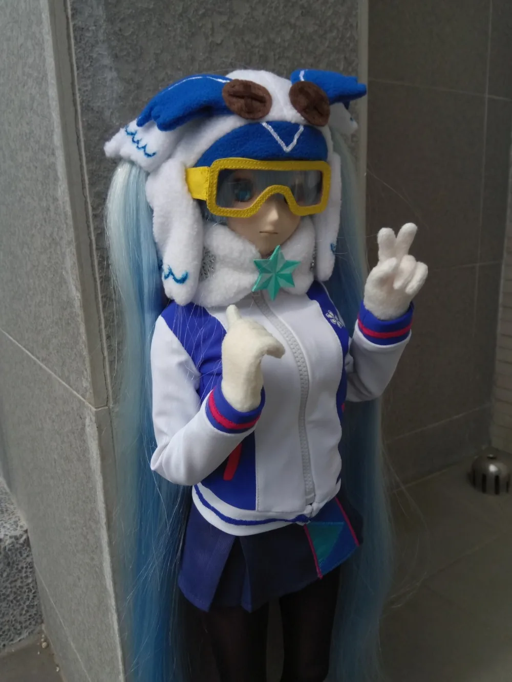 

1/3 slim sd bjd doll clothes for 1/3 DD BJD Doll sd Snow Miku suit cosplay costume for bjd dolls