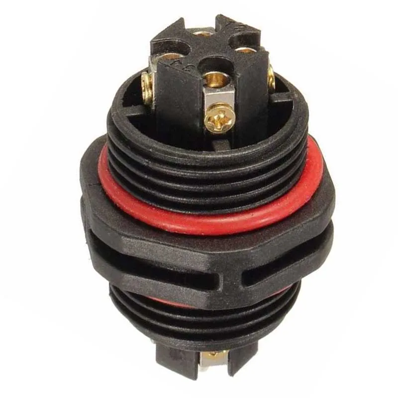 AC DC 10 мм IP68 15A 2/3/4 Pin водонепроницаемый коннектор-адаптер Винт Блокировка кабеля промышленный электрический провод разъем