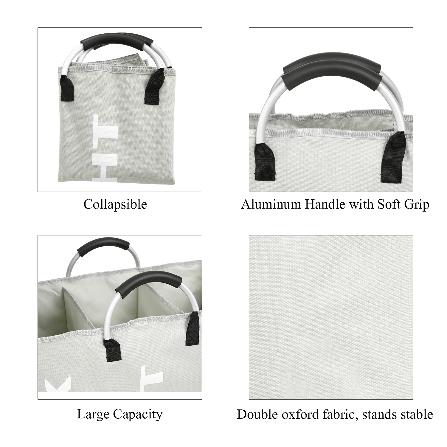 3-секционный складной мешок для стирки для белья, корзина для хранения вещей прочной рубашечной ткани корзина для белья одежда аппарат для сортировки и многофункциональная сумка для хранения