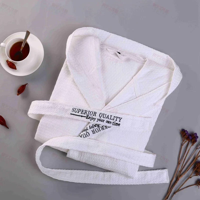 Billig Männer Bad Roben Mit Kapuze Baumwolle Lange Weichen Schlafanzug Plus Größe XXL Nachtwäsche Lounges Mit Kapuze Robe Femme Morgenmantel Robe Weiß