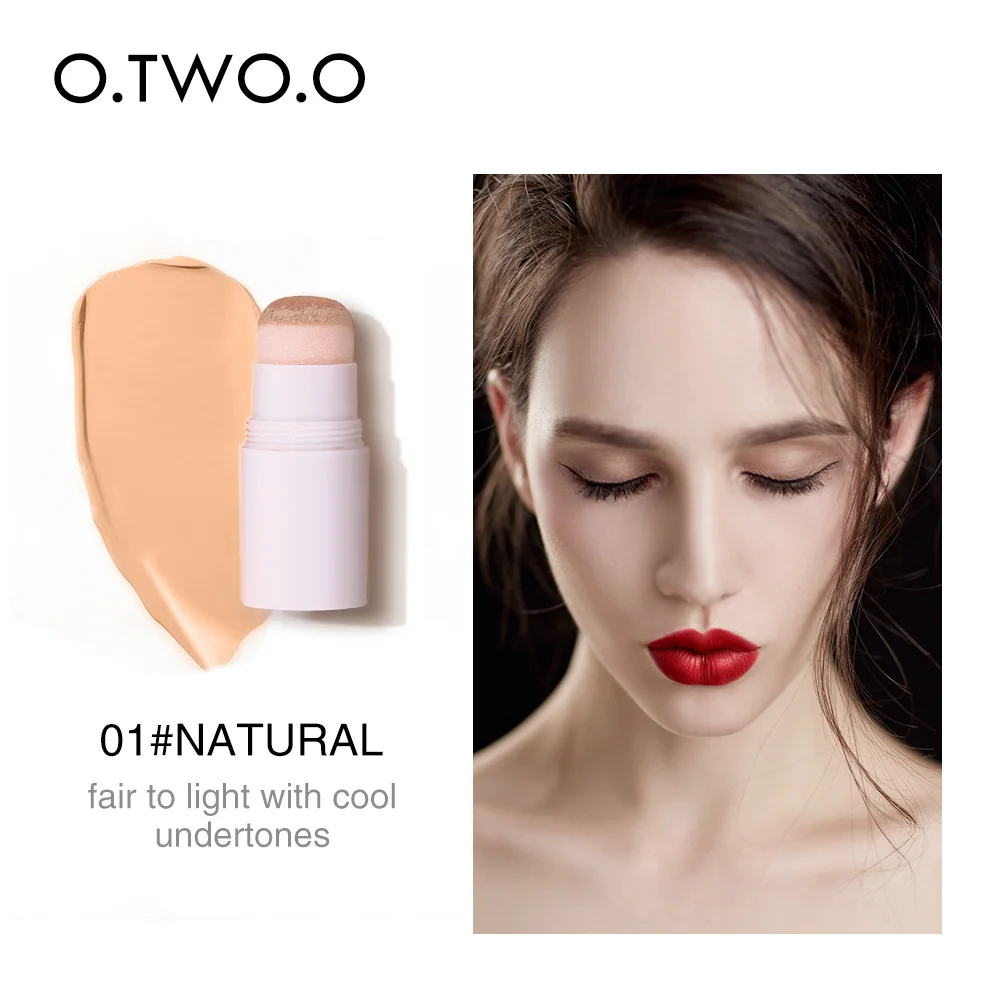 O.TWO.O Air Cushion Foundation Stick 6 Colors Contour Face Makeup Waterproof Matte Concealer Moisturizing Oil Control Cosmetic - Цвет: A01 Natural