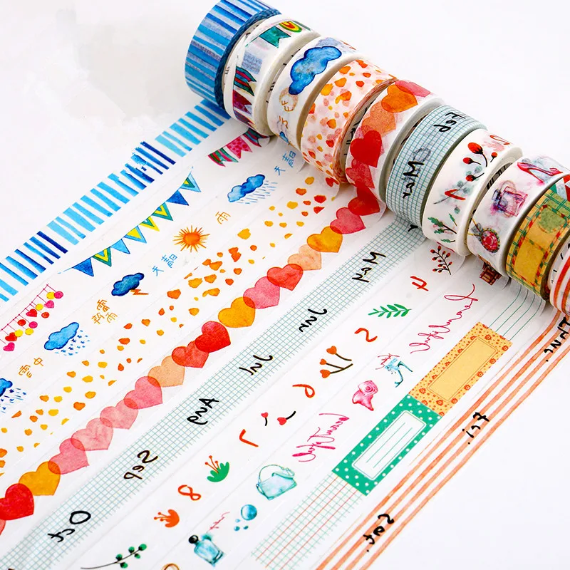 

15mm X 8m Cute Kawaii Love modern girl Masking Washi Tape Decorative Adhesive Tape Decor Decora Diy Scrapbooking Sticker Label