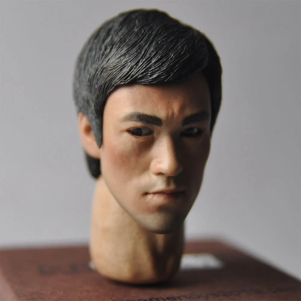 

1/6 scale Custom Head Sculpt Rolling Eyes Bruce Lee Enter the dragon