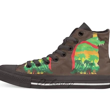 Ostrov Quest/Новинка; дизайнерская Повседневная парусиновая обувь; обувь на заказ; Прямая