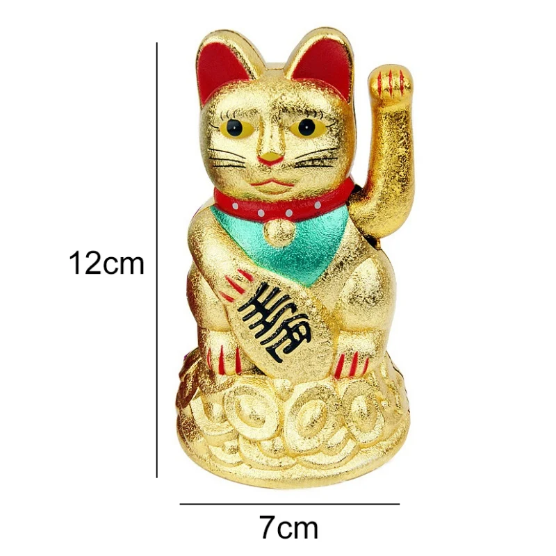 Китайский счастливый кот богатство развевающаяся рука кошка золото Maneki Neko милый дом FengShui Декор Добро пожаловать кошка ремесло искусство магазин украшения отеля