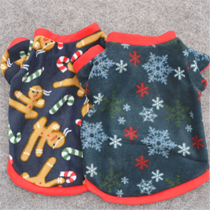 Fashion Christmas Dog Overalls Pet Goods for Dog Warm Winter Yorkies