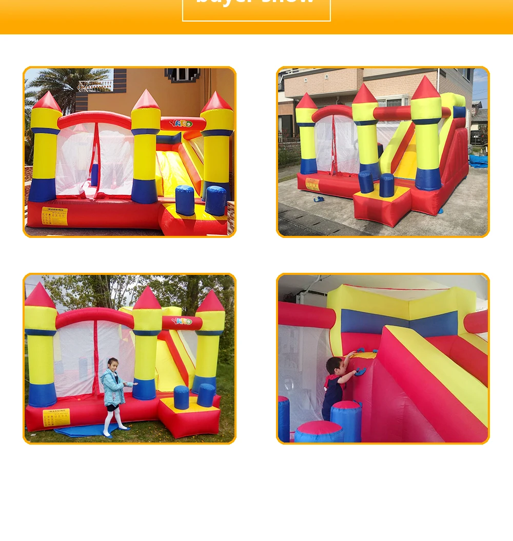 YARD Bounce House с горкой препятствия детский открытый замок прыжка с воздуходувкой Надувной Батут Большой вышибала для детских игрушек