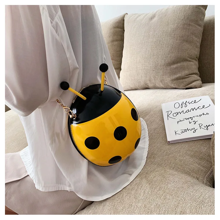 Cute Ladybird Plush Bagpack Girl Boy Children's Bag Ladybug Schoolbag Kids Toy Bag Pack For Child Gift Waterproof Crossbody Bag