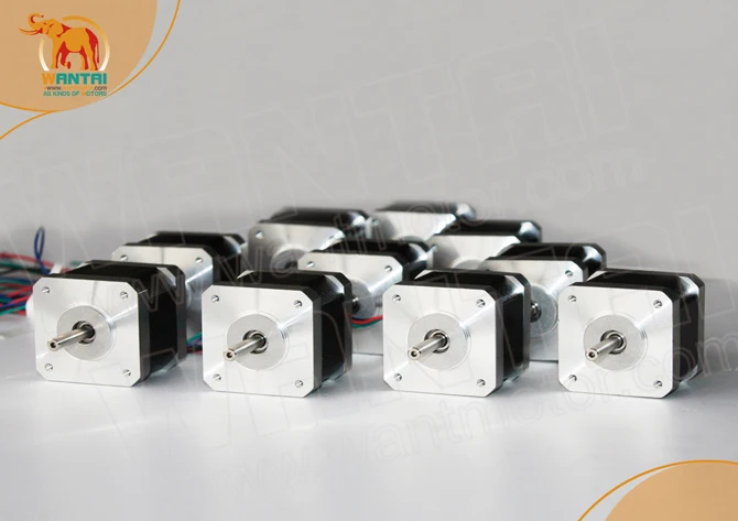 

cnc router 10pcs 56mm 2A 6Lead Wires Nema23 Stepper Motor 57BYGH420 90N.cm 12.6Kg.cm/185oz-in engraving