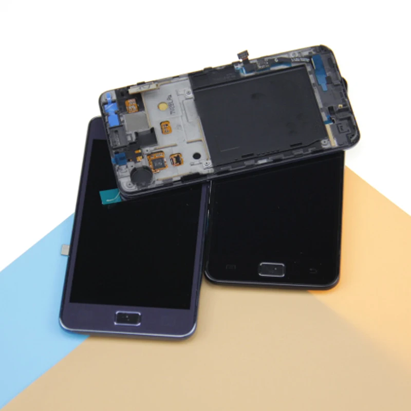 Для samsung Galaxy SII S2 i9100 полный сенсорный экран дигитайзер сенсор стеклянная панель +
