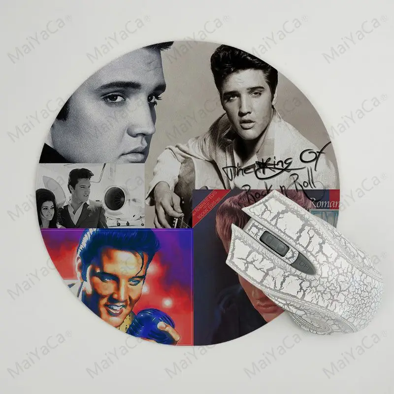 MaiYaCa простой дизайн Elvis силиконовый коврик для мышки игра персонализированный украшенный принтом коврик для мышки