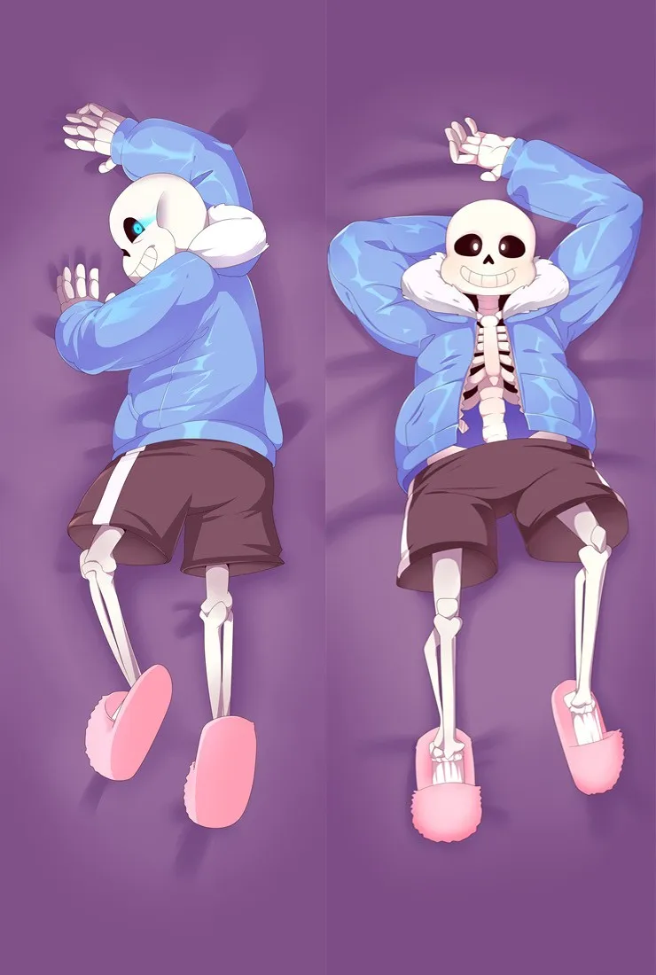 Popular game Undertale Characters sans x frisk body Pillowcase Human skeleton Dakimakura 512129