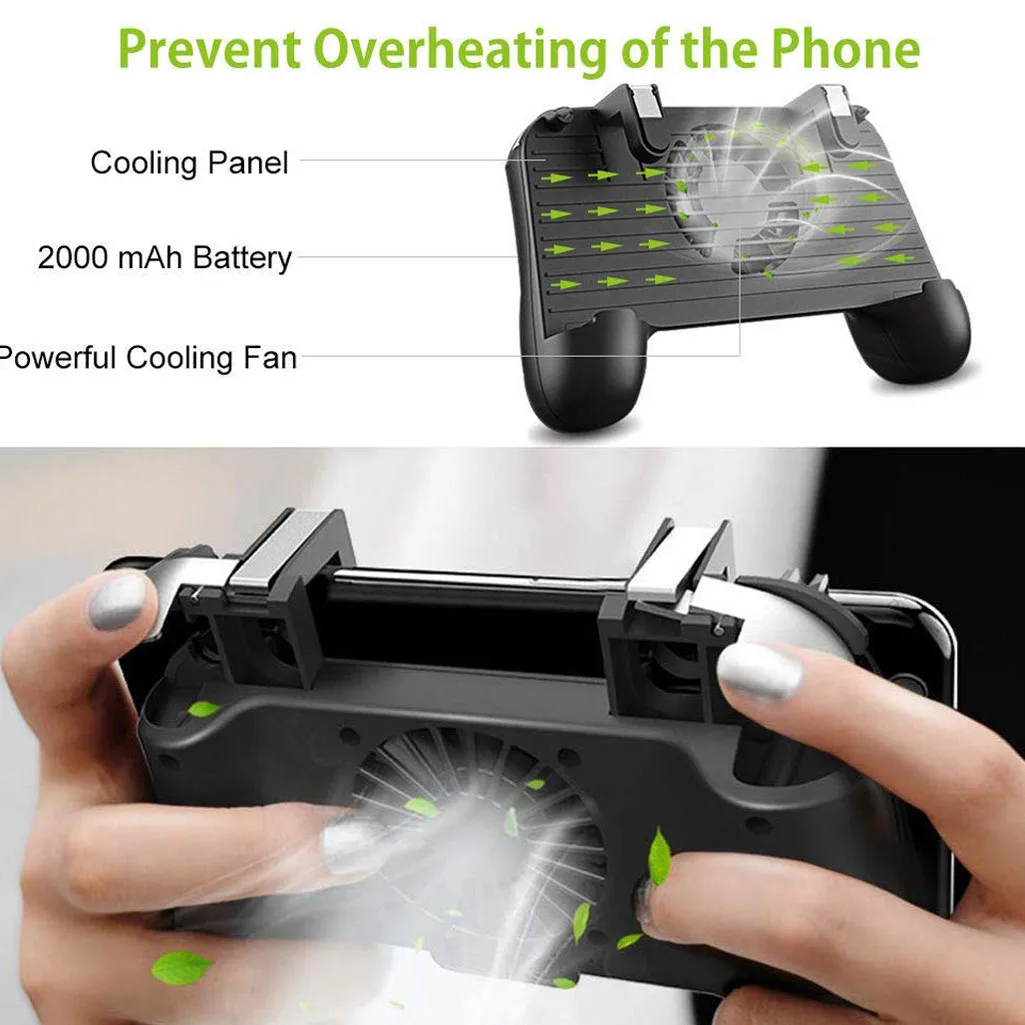 Игровой контроллер для мобильного телефона PUBG 4в1 геймпад для съемки и прицела триггер для телефона охлаждающий игровой адаптер для сотового телефона аксессуары