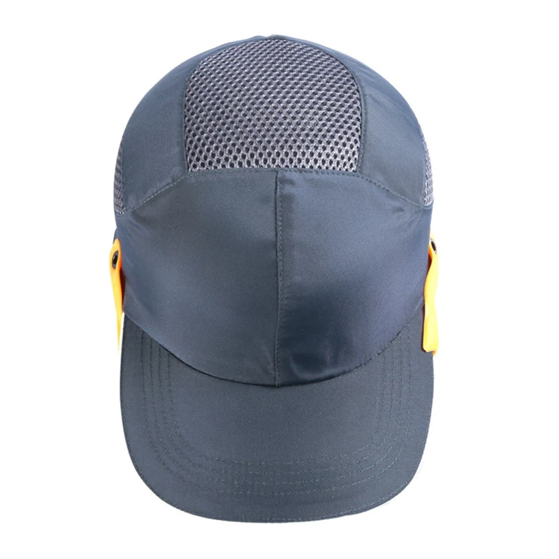 Мужская Защитная кепка со светоотражающими полосками, легкая и дышащая жесткая Кепка, защитная Кепка
