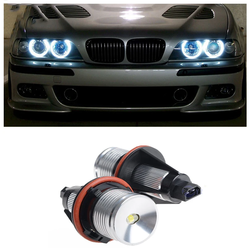 10 Вт/заданная величина для BMW E39 E53 E60 E61 E63 E64 E65 E66 E83 E87 X3 X5 Cree чип светодиодный Ангельские глазки Halo Xeno маркер кольцо светильник лампа с can-bus