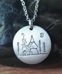 SanLan 1 шт., античное посеребренное высококачественное ожерелье с сосновым деревом, натуральное ожерелье с деревом жизни, ювелирные изделия для пустыни