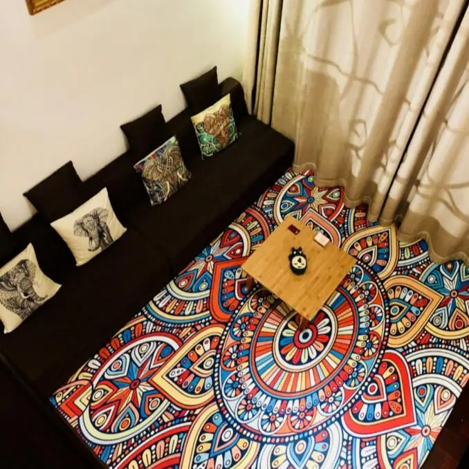 Large Size Vintage Art Ethnic Russian Style 3D Carpet Lving Room Bedroom Study Mat Machine Washable custom Rug Home Accessories