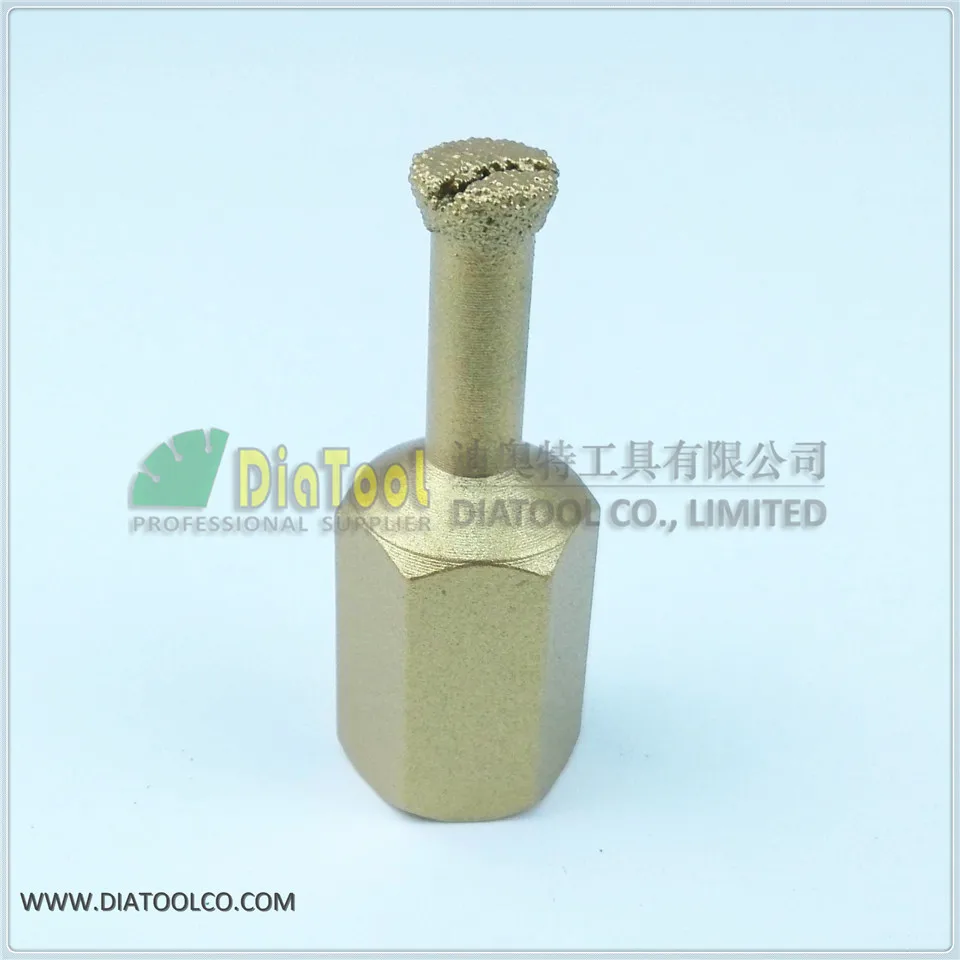 2pcs M14 dia10mm brazed diamond core drills for extension holes, Curtain Wall Back Bolt dry hanging drill bits