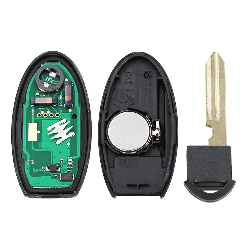 Умный дистанционный ключ 2 кнопки FSK 433 МГц с чипом PCF7952LTT для Nissan Versa с вставным ключом
