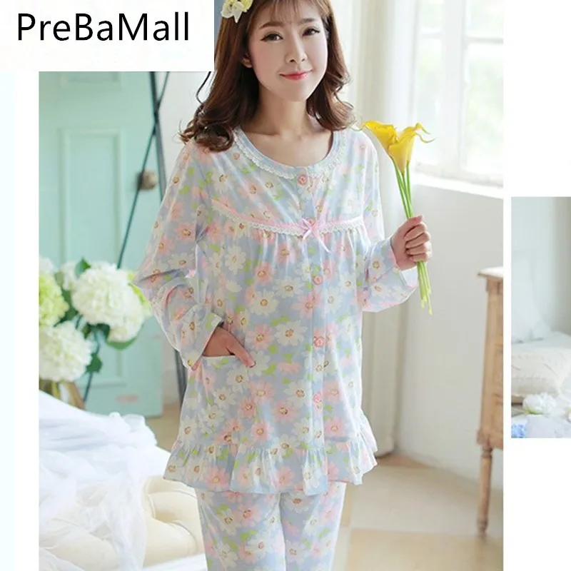 

Elegant 2PCS/Sets Maternity Breast Feeding Pajamas Nursing Lounge Clothes for Pregnant Women Breastfeeding Sleepwear Suits B0516