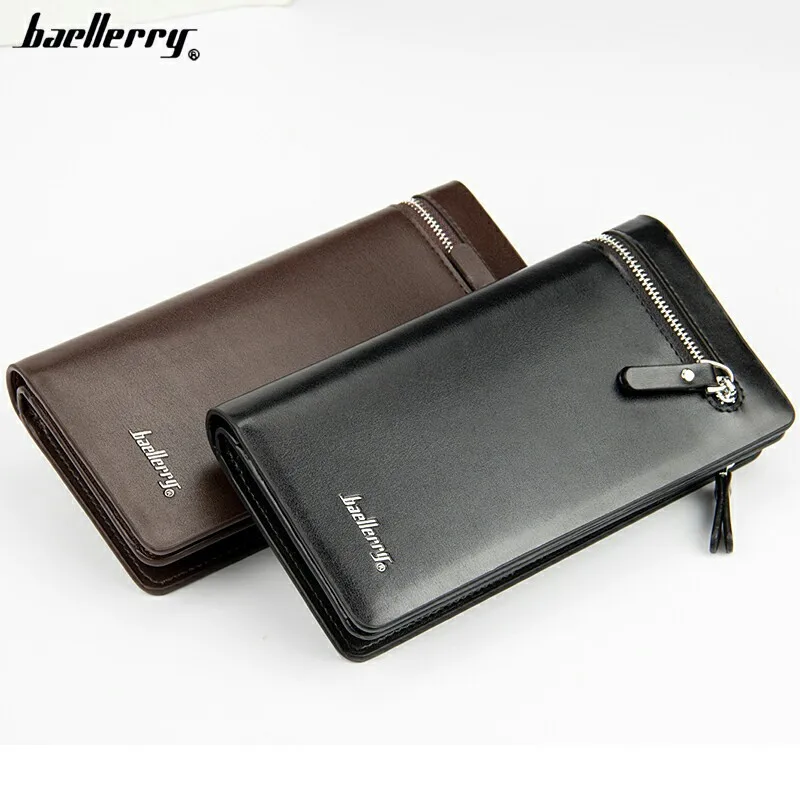 New Men's PU Leather Card Cash Receipt Holder Organizer Bifold Wallets