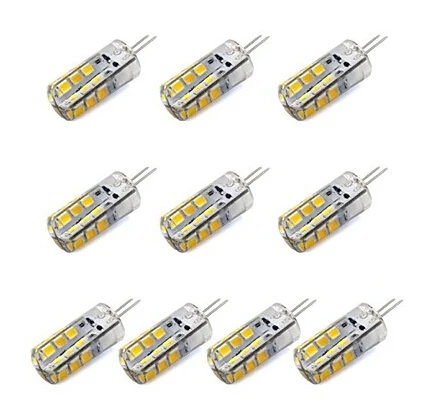 HRSOD 10* G4 2,5 Вт 24x2835 SMD 260LM светодиодный силиконовый белый теплый белый светильник кукурузная Лампа DC 12V Новинка