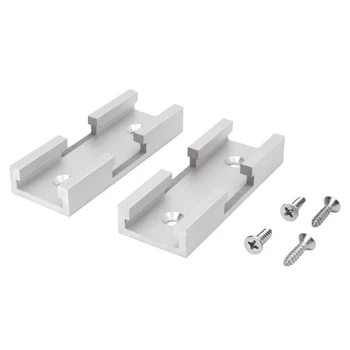 

2Pcs/1Set Aluminum Alloy T-Track Intersection Kit Aluminum T-Slot Connecting Parts Woodworking Tools High Quality Tools