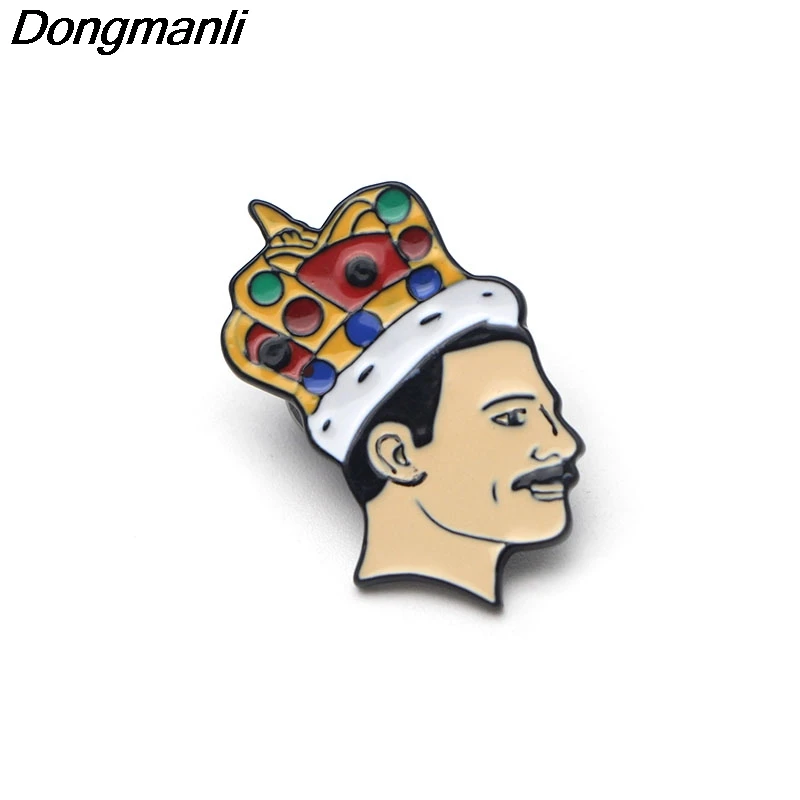 

P2269 Dongmanli Singer band Music Art Freddie Mercury Pin Soft Enamel Brooch Pin badge Jewelry fans Gift Collection