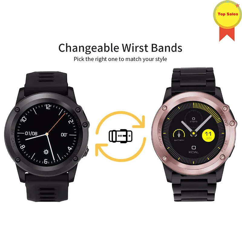  original smart fitness bracelet watches heart rate GPS+5MP+4GB+3G+WIFI compass smartwatches for IOS