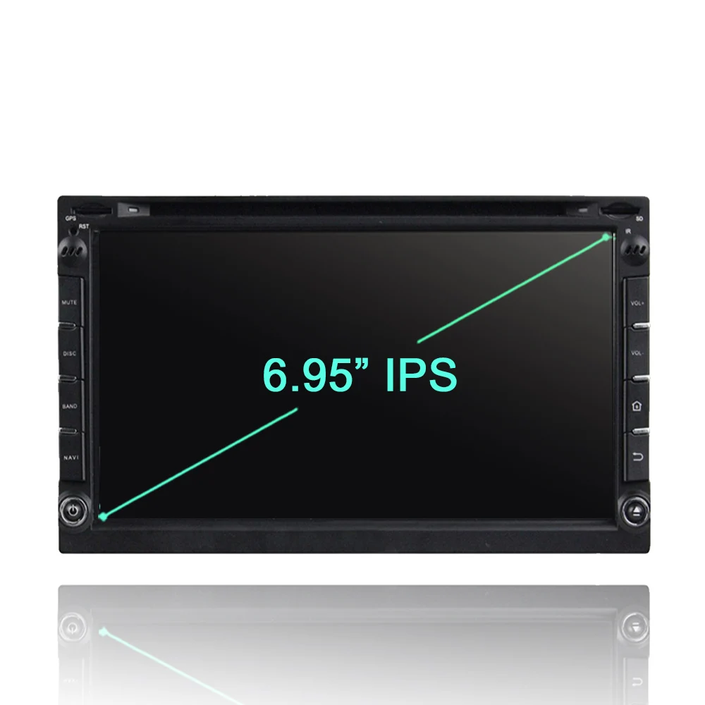 Discount DSP IPS TDA7851 2 din Android 9.0 4GB RAM 64GB ROM 8 Core Car DVD Player Navi RDS Radio Band wifi Bluetooth 4.2 For universal 1