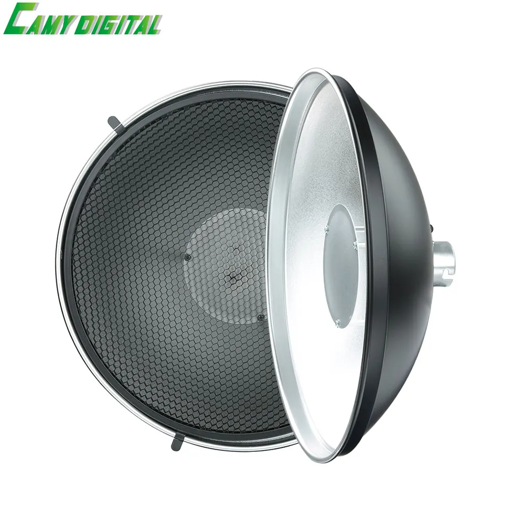

Godox AD200 AD-S3 Beauty Dish Reflector With Grid Honeycomb Cover For WITSTRO Speedlite Flash AD180/AD360/AD360II/AD200
