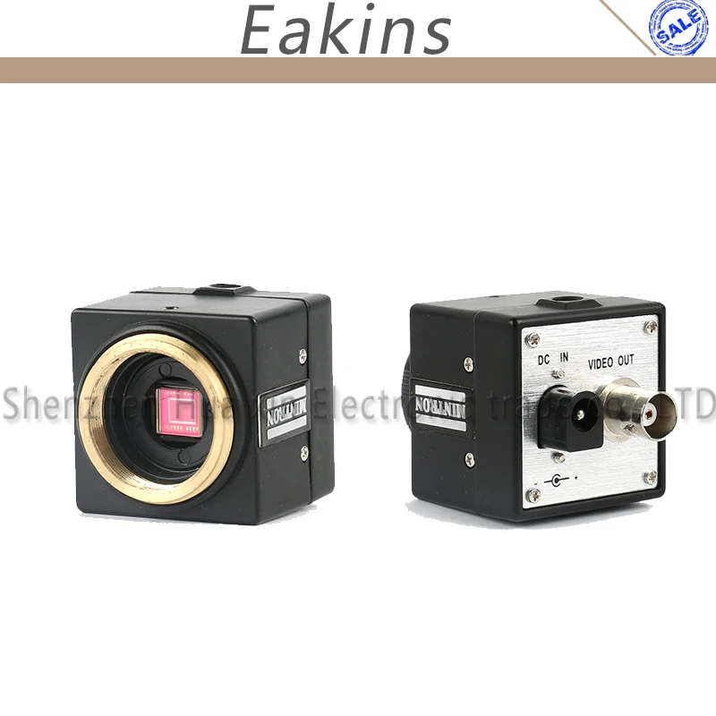 

High Efficient MINTRON 1/3 inch CCD Digital Video Microscope Camera BNC Colorful Video PAL NTSC Output for Lab Industry repair