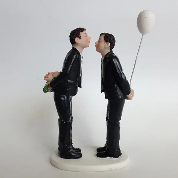 Free Shipping font b Gay b font font b Wedding b font Gift Resin Figurine Cake