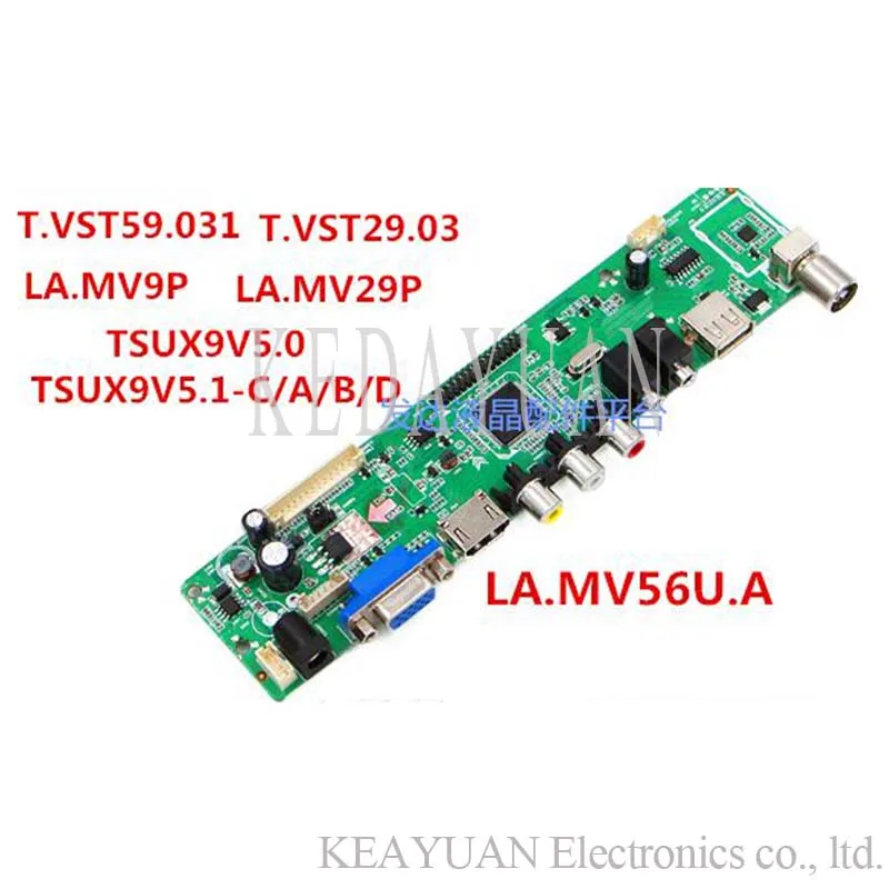 

free shipping TOP-TECH TSUX9V5.1-C/A/B/D V59 V29 LCD LED TV Controller Driver Board