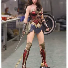 [Забавный] Большой размер 102 см Wonder Woman смола фигурка полноразмерная Статуя Коллекционная модель украшение дома подарок
