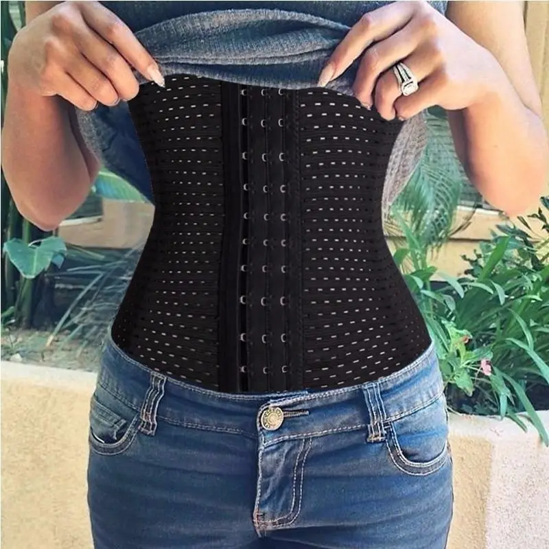 Body Shaper Сталь костей корсет с функцией тренажера талии поясом размера плюс Для