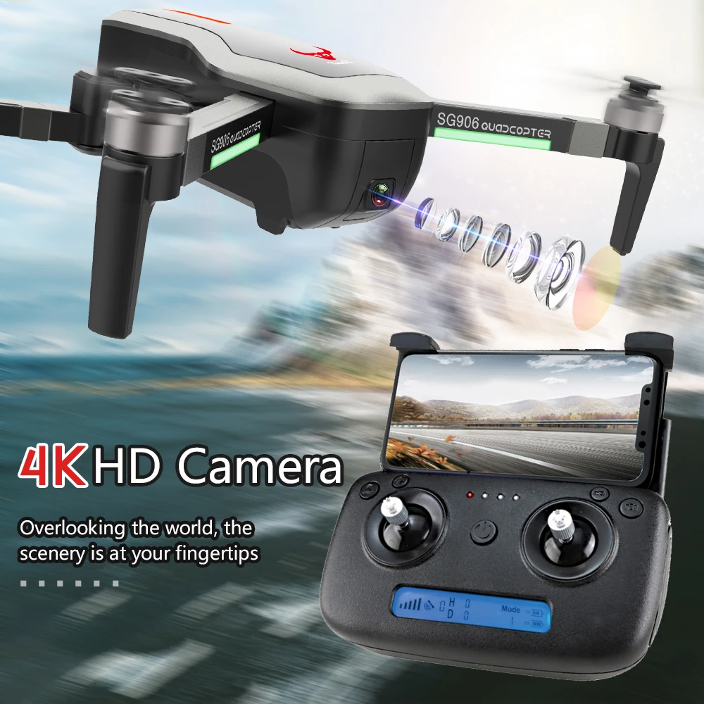 15 дней до России Украина SG906 Drone GPS 4k Регулируемый угол камеры 800 метров