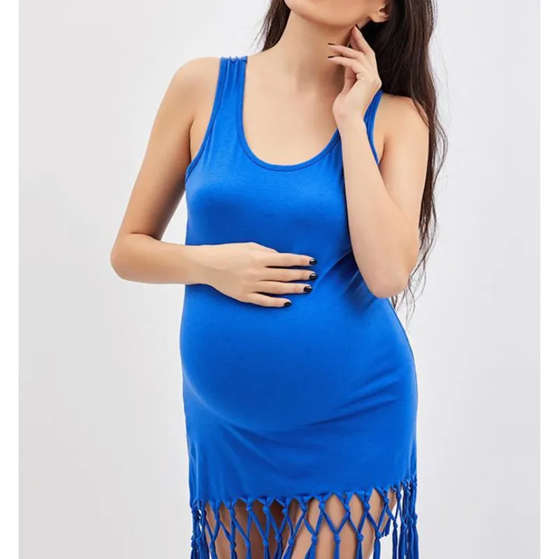 

Maternity dresses sleeveless summer dress maternity clothes tassel pregnancy dress pregnant dress vestidos gravida C0088