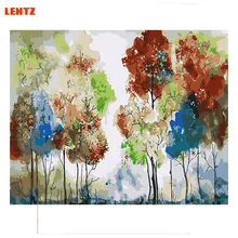 LENTZ 40x50 см Картина Краска на холсте Diy цифровая картина маслом по