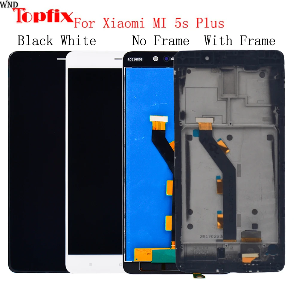 

For XIAOMI MI 5S Plus LCD Assembly 100% Tested Working 5.7Inch 1920*1080 LCD With Touch Screen Digitizer Parts For MI 5S Plus