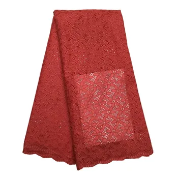 

African Swiss Voile Lace High Quality 100% Cotton Lace Fabric Free Shipping